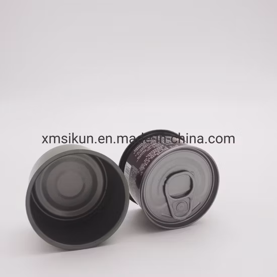 Kundenspezifische, standardmäßig bedruckte, runde, leere Lebensmitteldosendose aus Metall für Lebensmittelverpackungen