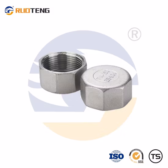 Guss-Innengewinde-Anschluss, Edelstahl-Sechskantkappe